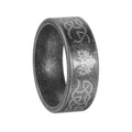 Tree Of Life Pattern Vintage Distressed Silver Ring