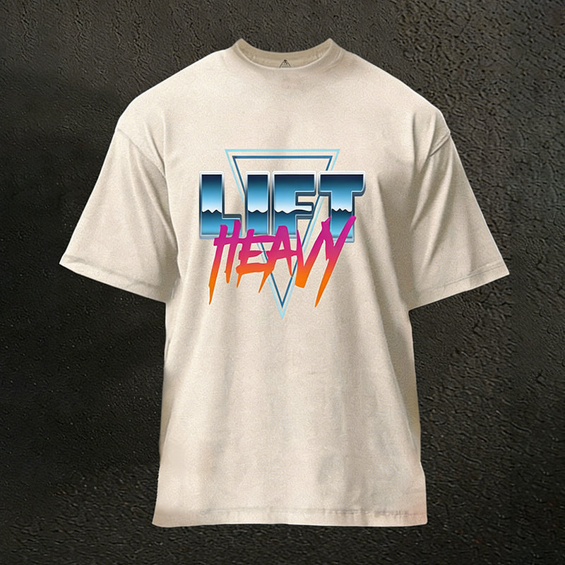 Lift Heavy Washed Gym Shirt