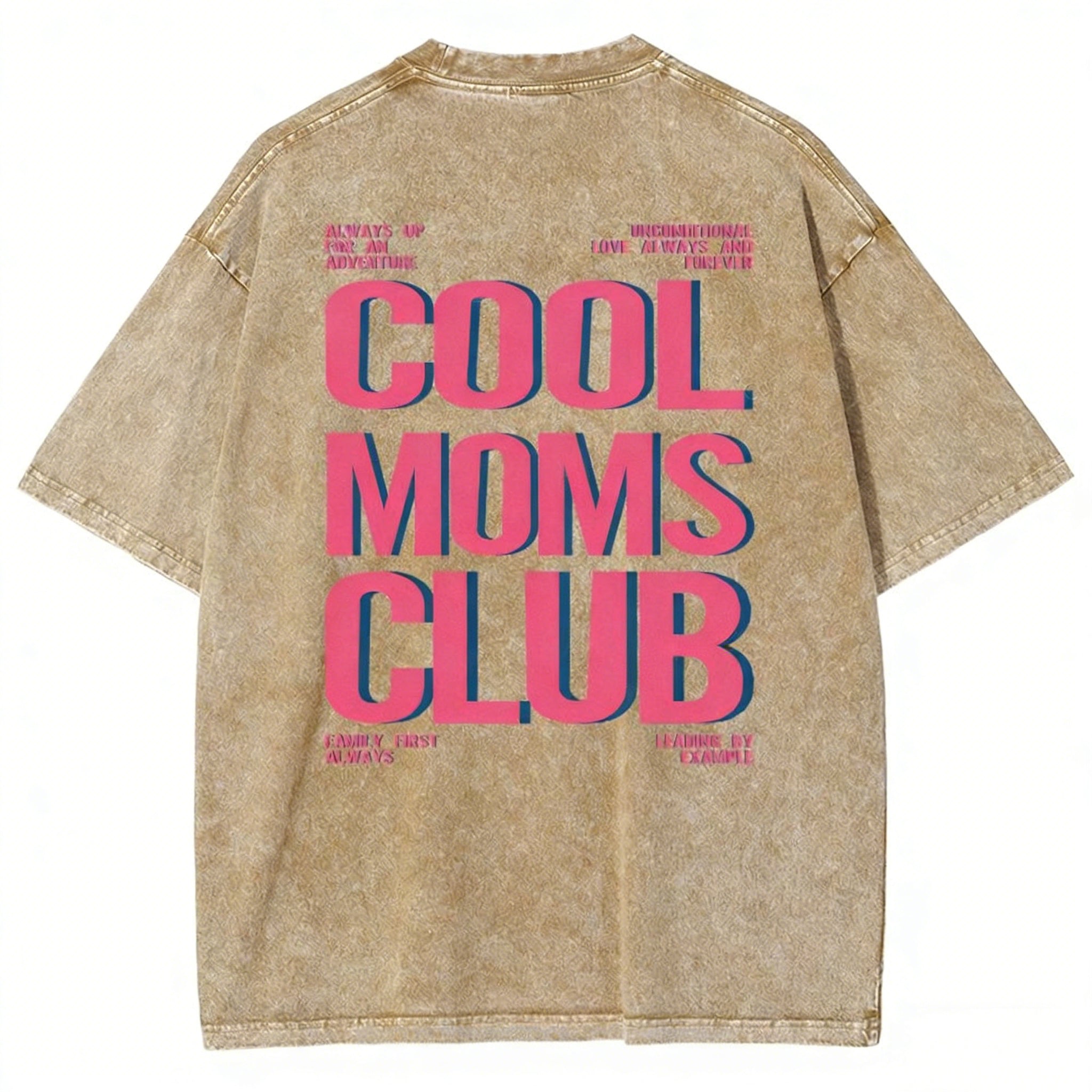 Cool Moms Club Unisex Fit Washed T-shirt