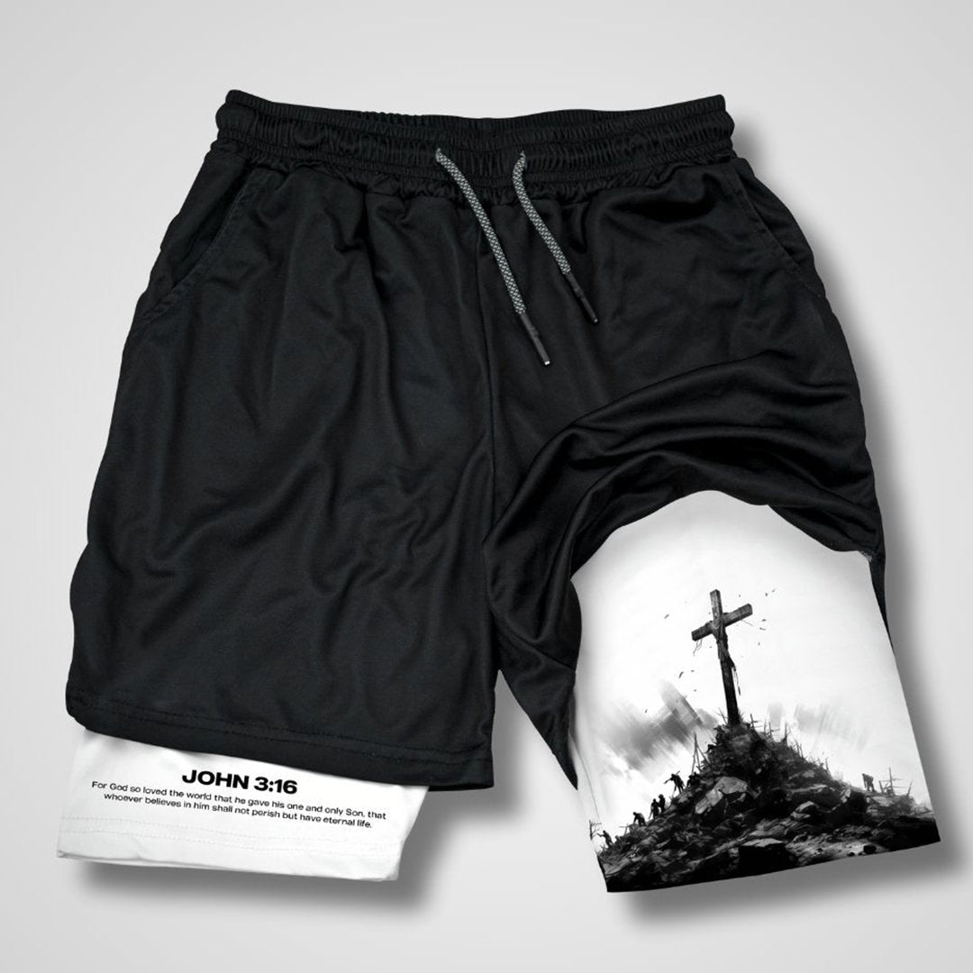 John 3:16 The Cross Performance Shorts