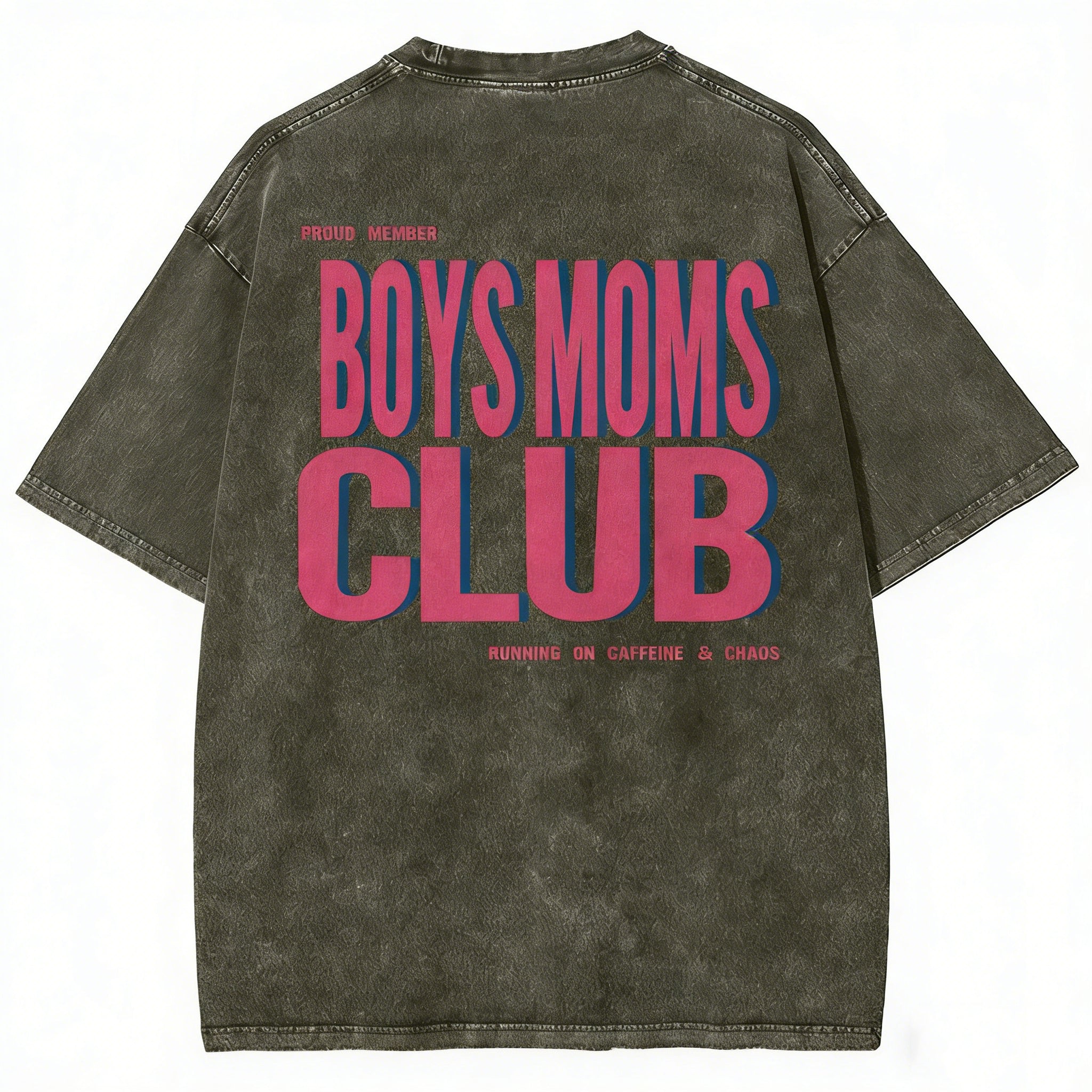 Boys Moms Club Unisex Fit Washed T-shirt