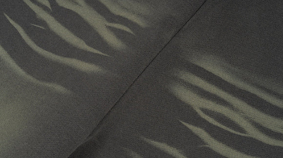 Vintage Washed, Distressed, Spray-painted, Loose-fitting, Curved Blade Athletic Sweatpants