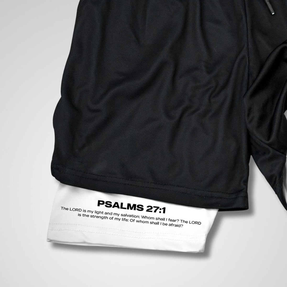 Psalms 27:1 Soldier's Faith Performance Shorts