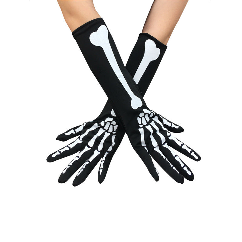 Halloween Skeleton Gloves Stockings Party Accessories