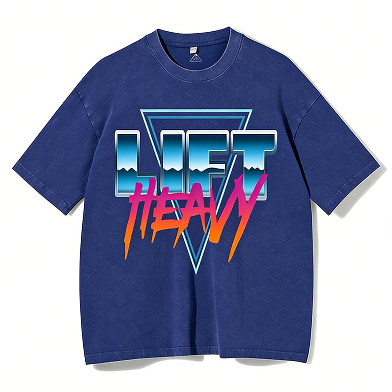 Lift Heavy Washed Gym Shirt