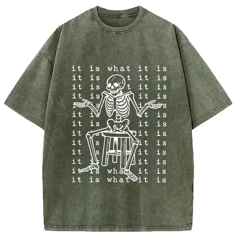 Helpless Skeleton Washed T-shirt