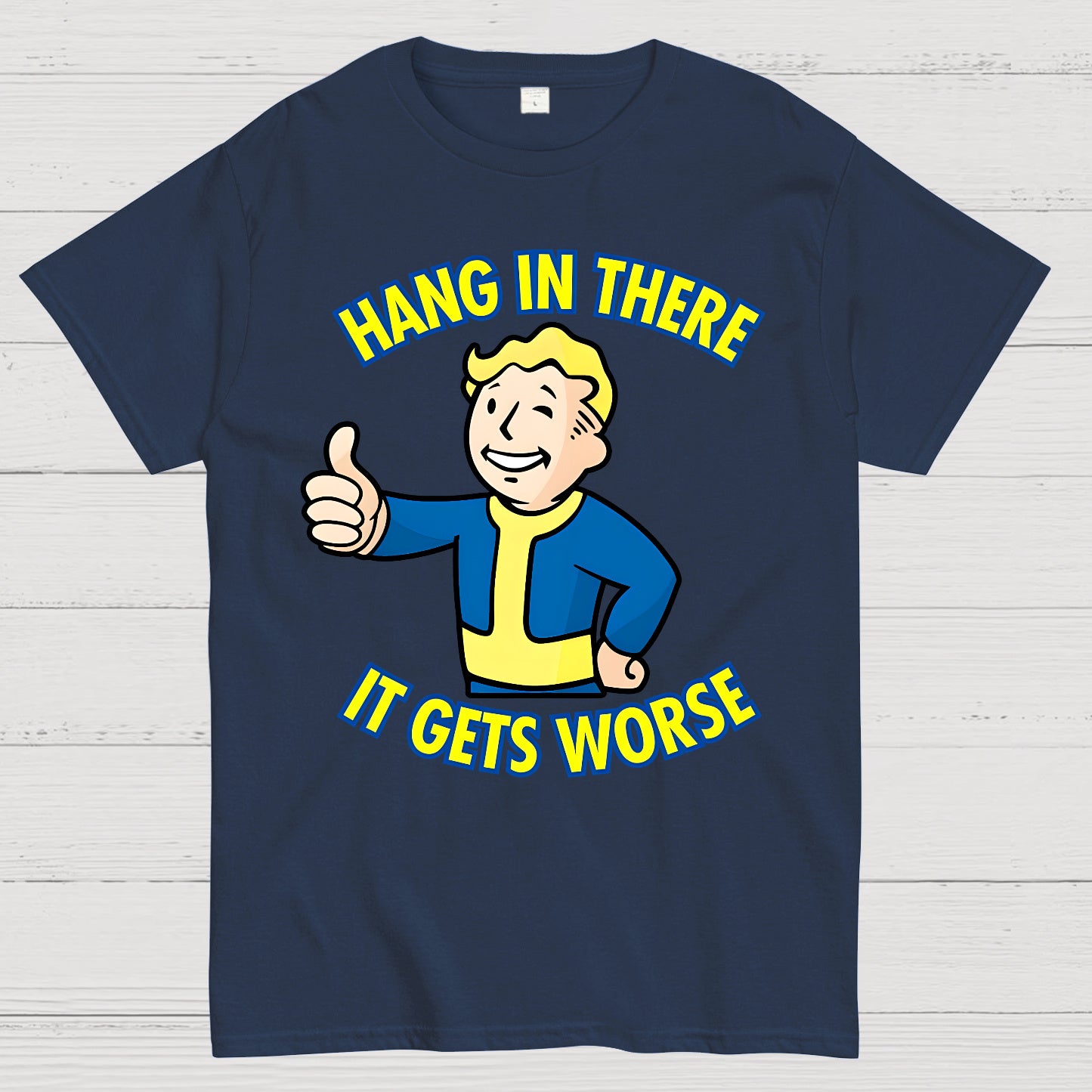 Hang In There It Gets Worse Geek T-shirt