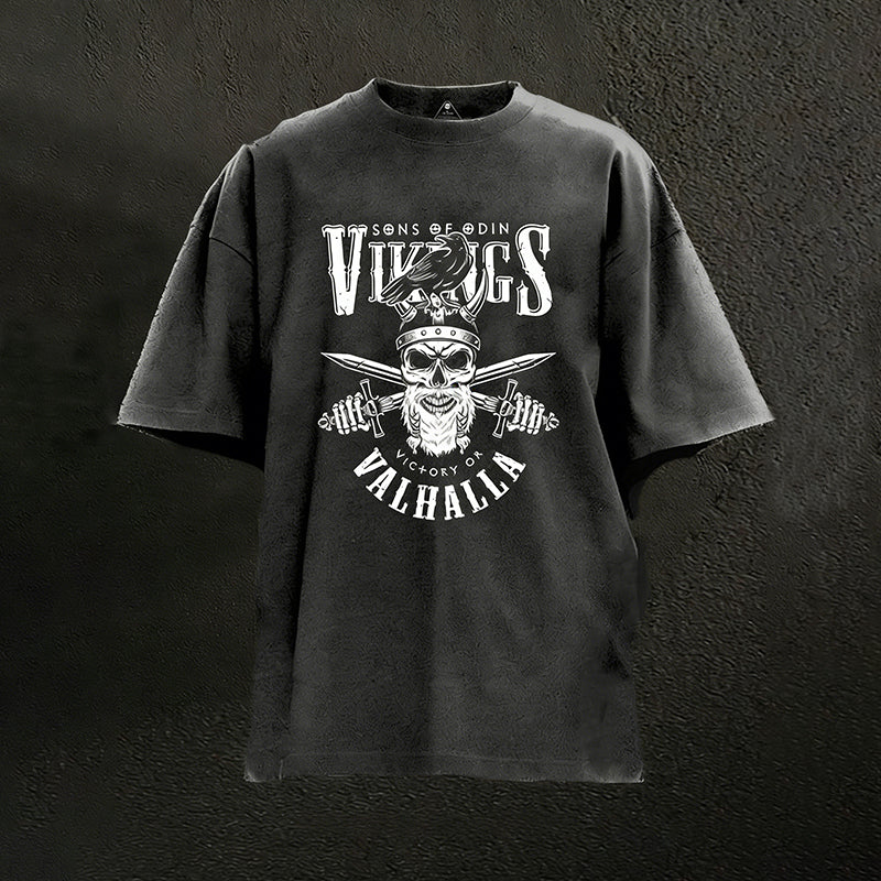 Vikings Valhalla Washed Gym Shirt