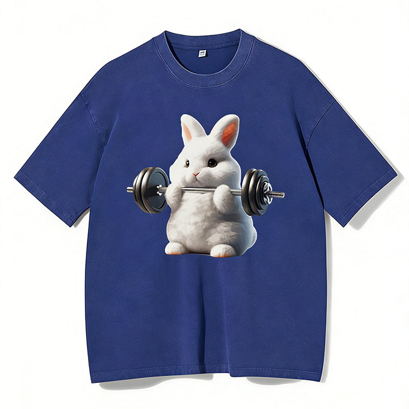 Weightlifting Rabbit Washed Gym Shirt