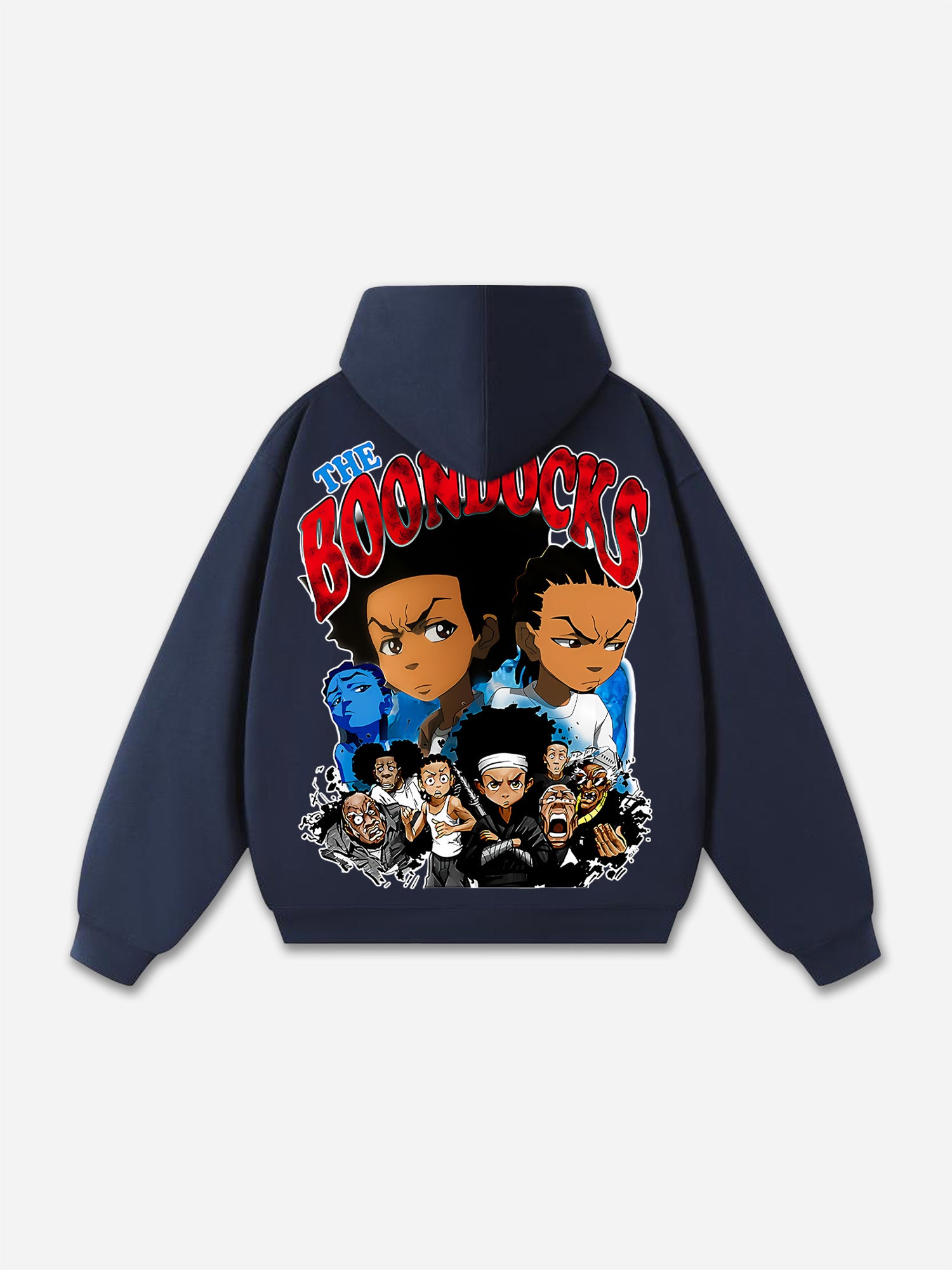 The Boondocks Themed Print Graphic Oversized Hoodie