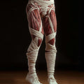 Wmoen's Vintage Halloween Skeleton Art Sweatpants