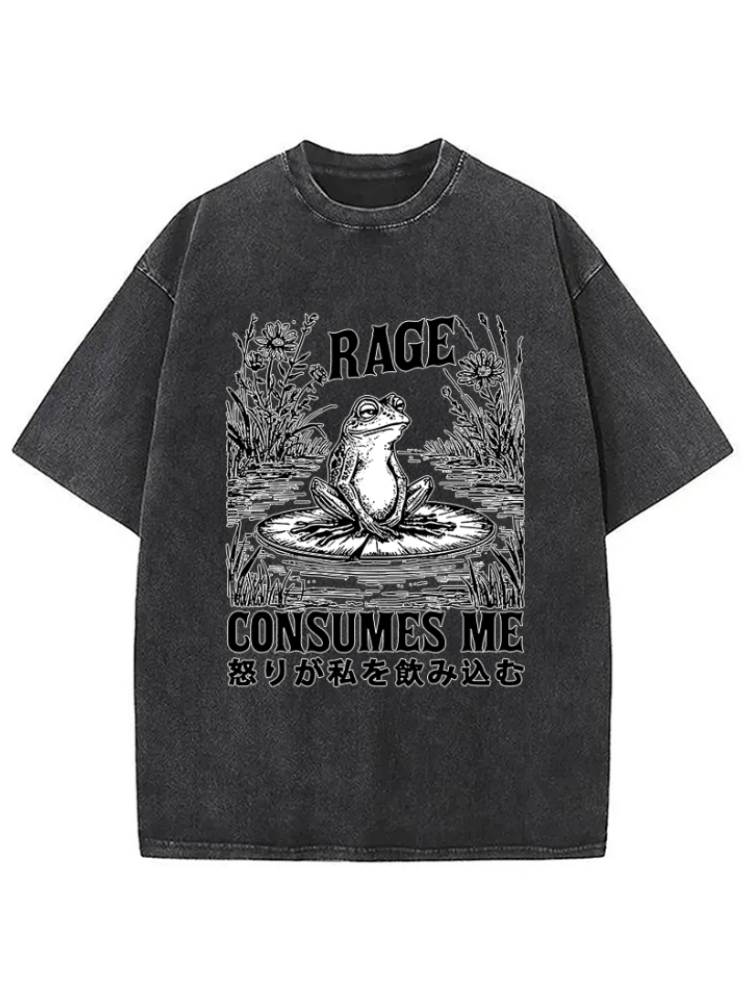 Angry Frog Washed T-shirt