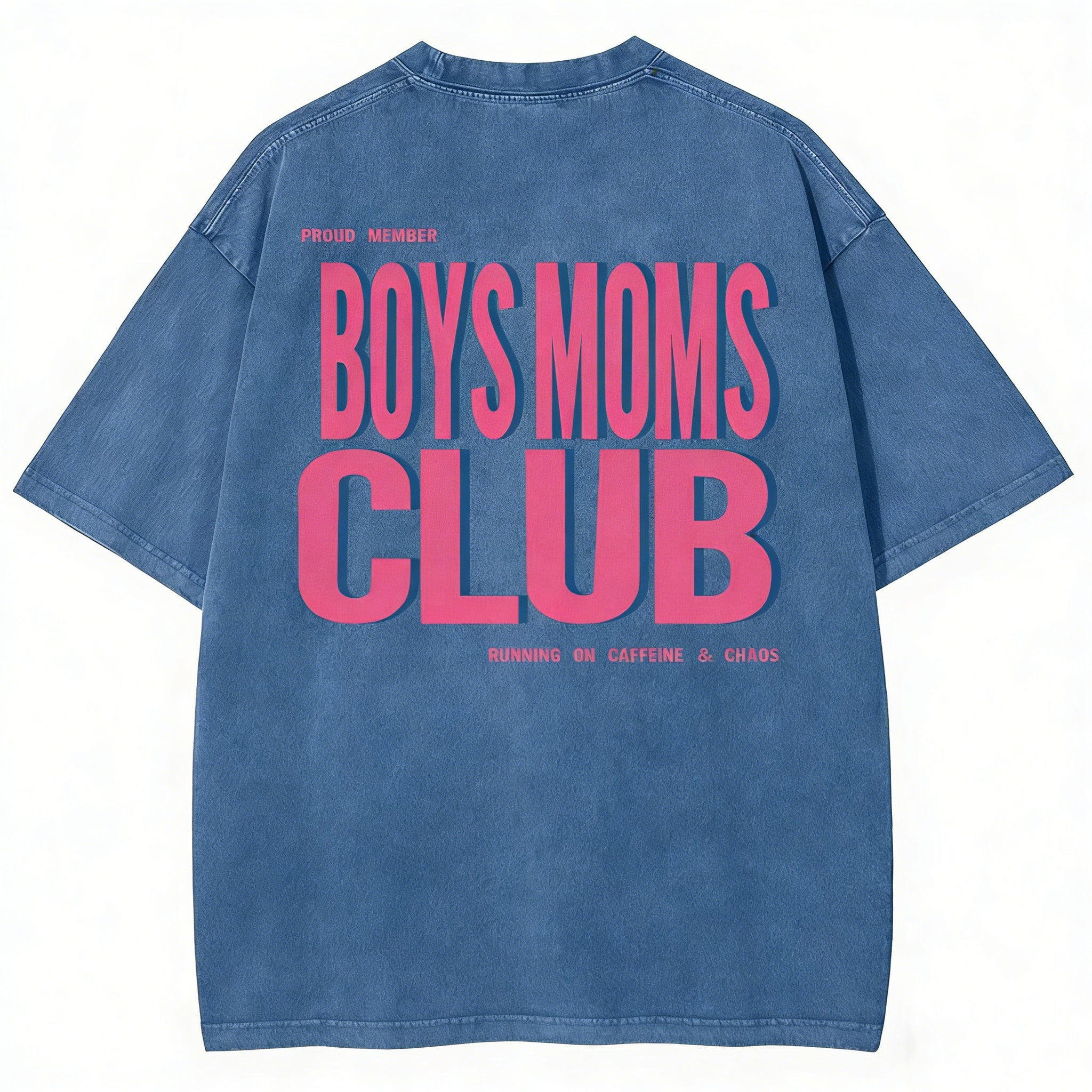 Boys Moms Club Unisex Fit Washed T-shirt