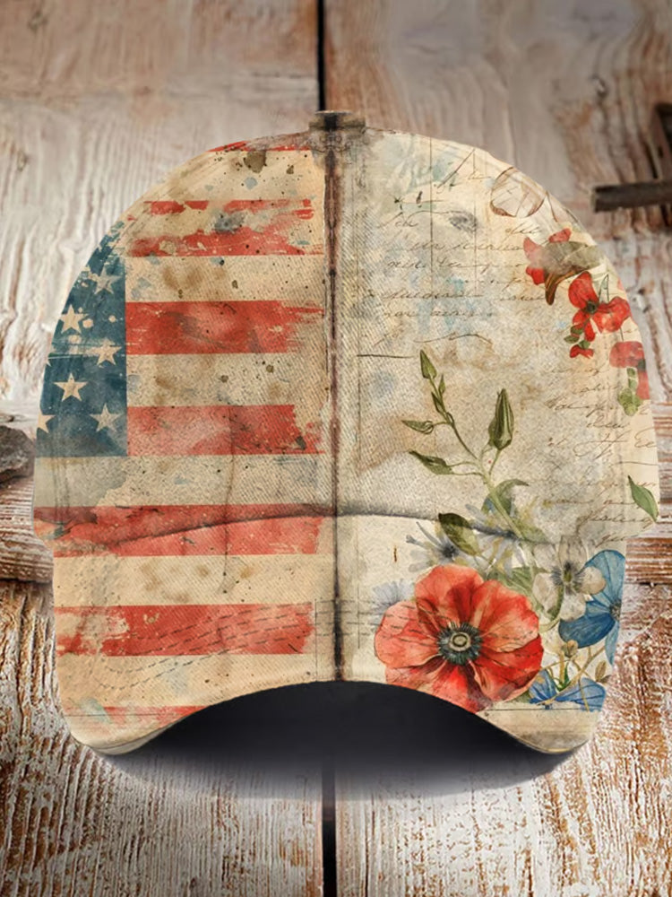 Unisex Independence Day Print Casual Hat