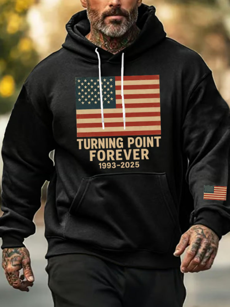 Men's Turning Point Forever Print Casual Hoodie