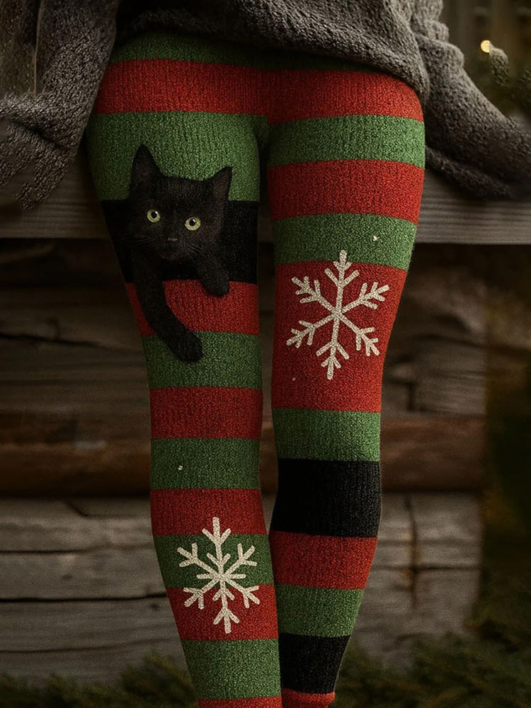 Women's Christmas Print Casual Leggings