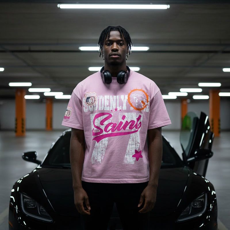 Vintage Sportswear Style, Loose-fitting T-shirt