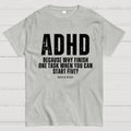 Adhd Slogan Printed T-shirt