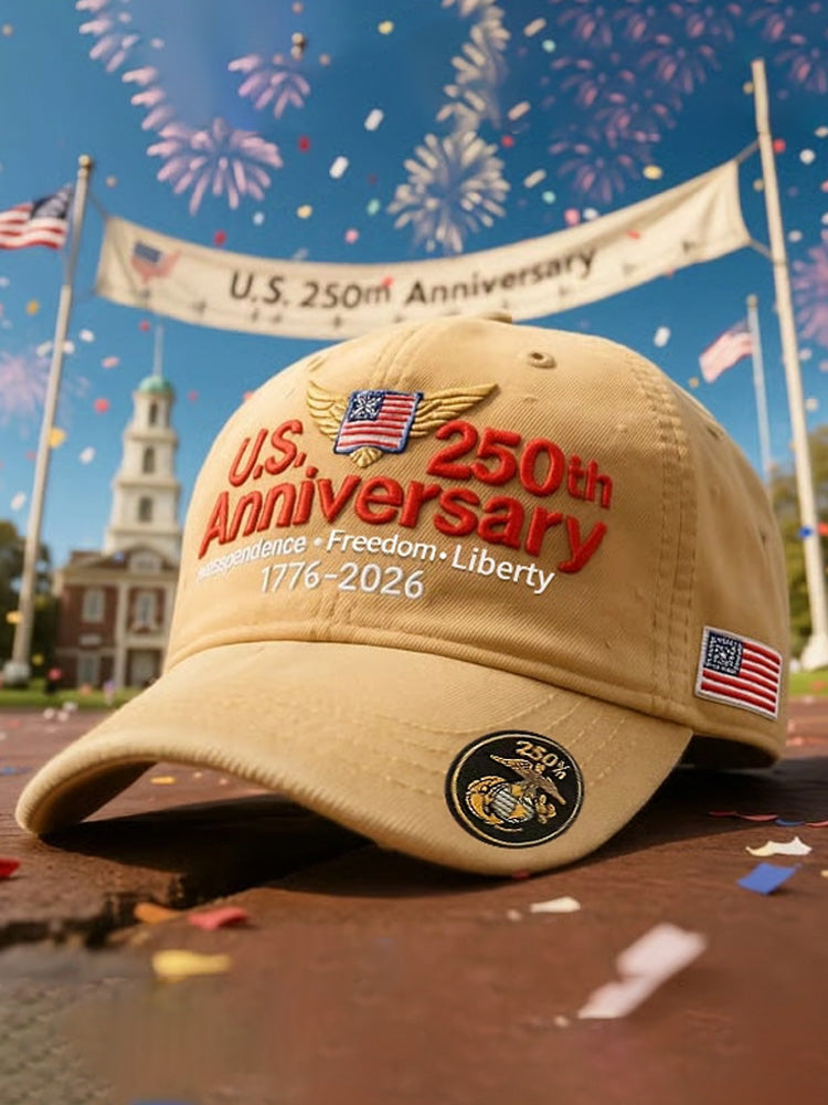 U.s. 250th Anniversary Retro Washed Cap