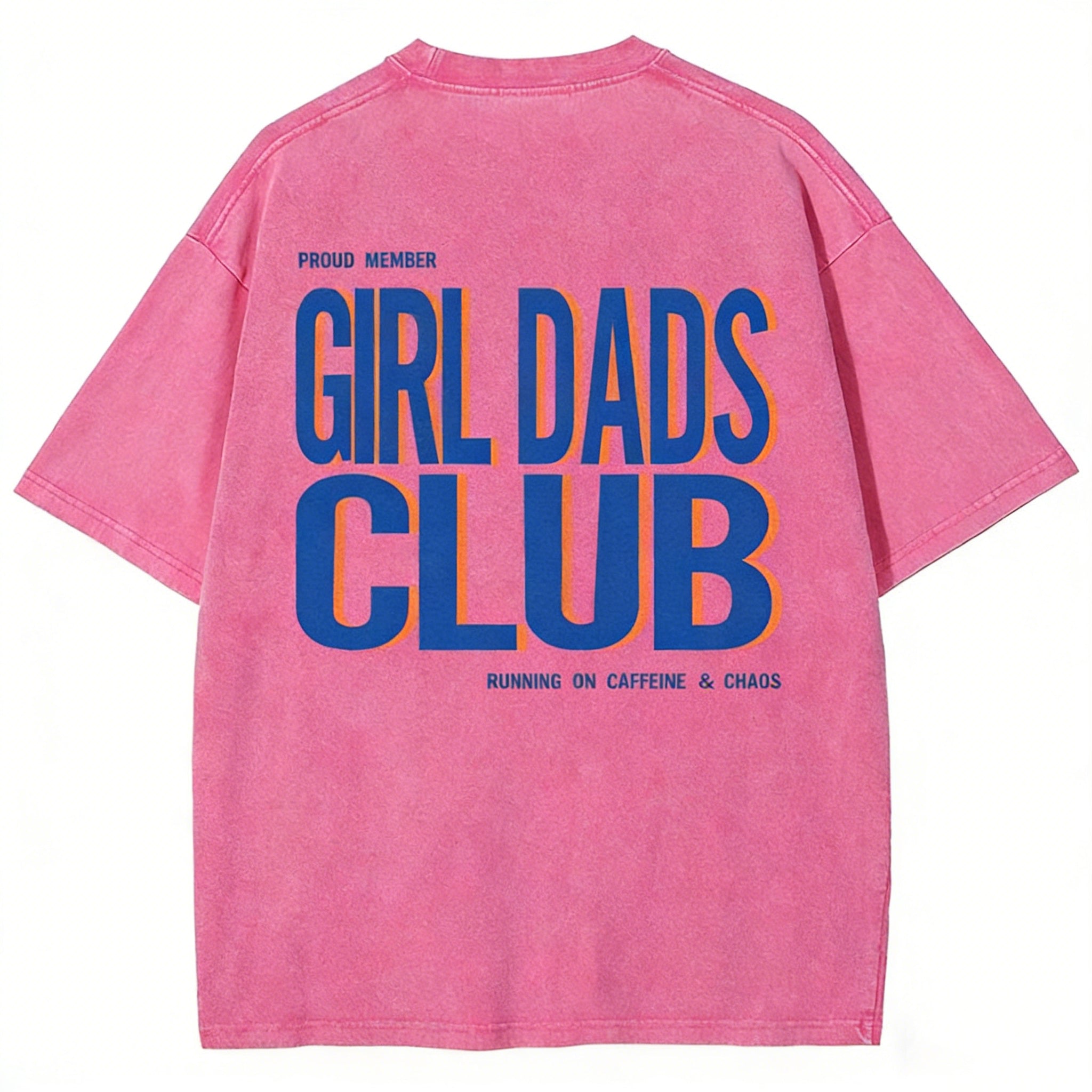 Girl Dads Club Unisex Fit Washed T-shirt