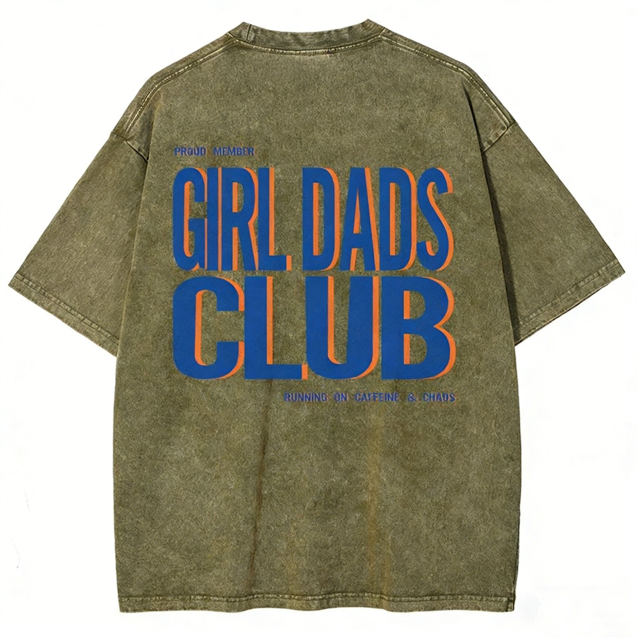 Girl Dads Club Unisex Fit Washed T-shirt