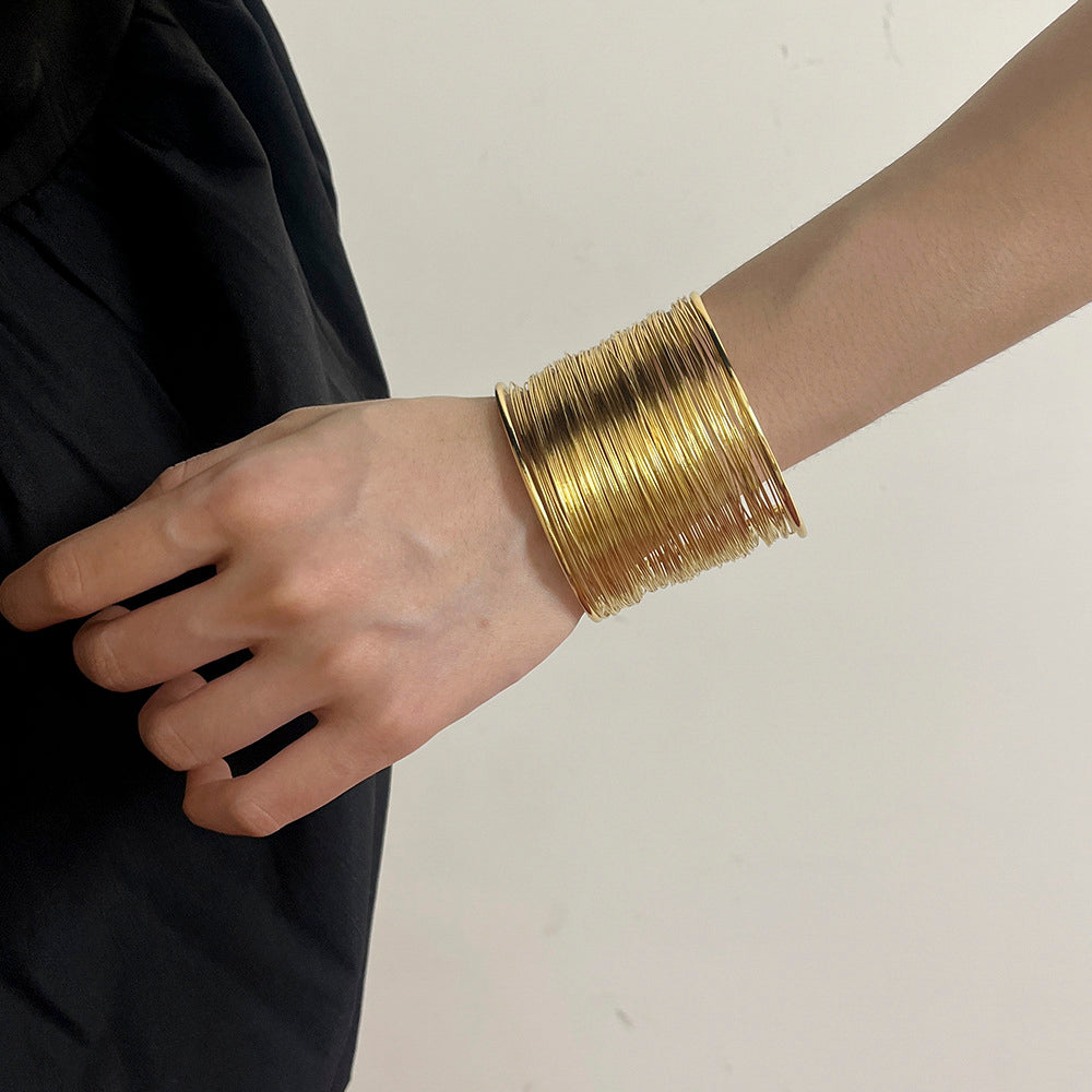Ancient Egyptian Open Multi-layer Wrapped Arm Band Bracelet