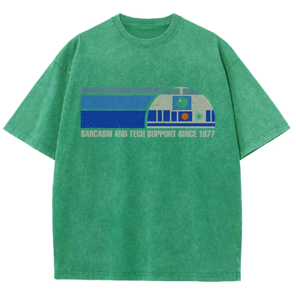 Providing Sarcasm And Tech Support Since 1977 Vintage Distressed T-shirt