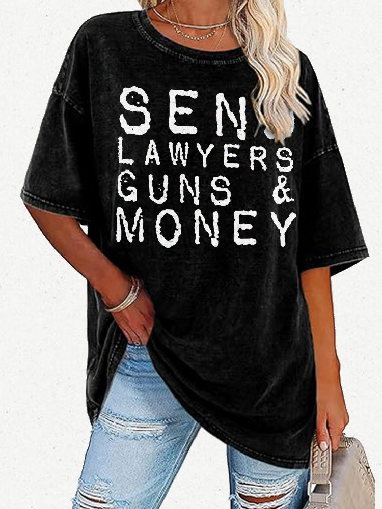 Send Lawyers Guns And Money Vintage Distressed T-shirt