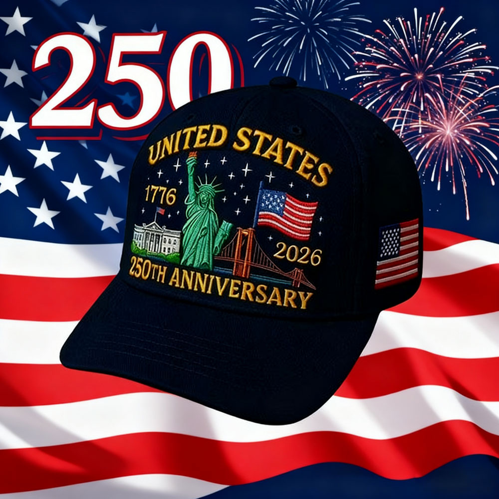 United States 250th Anniversary Print Cap