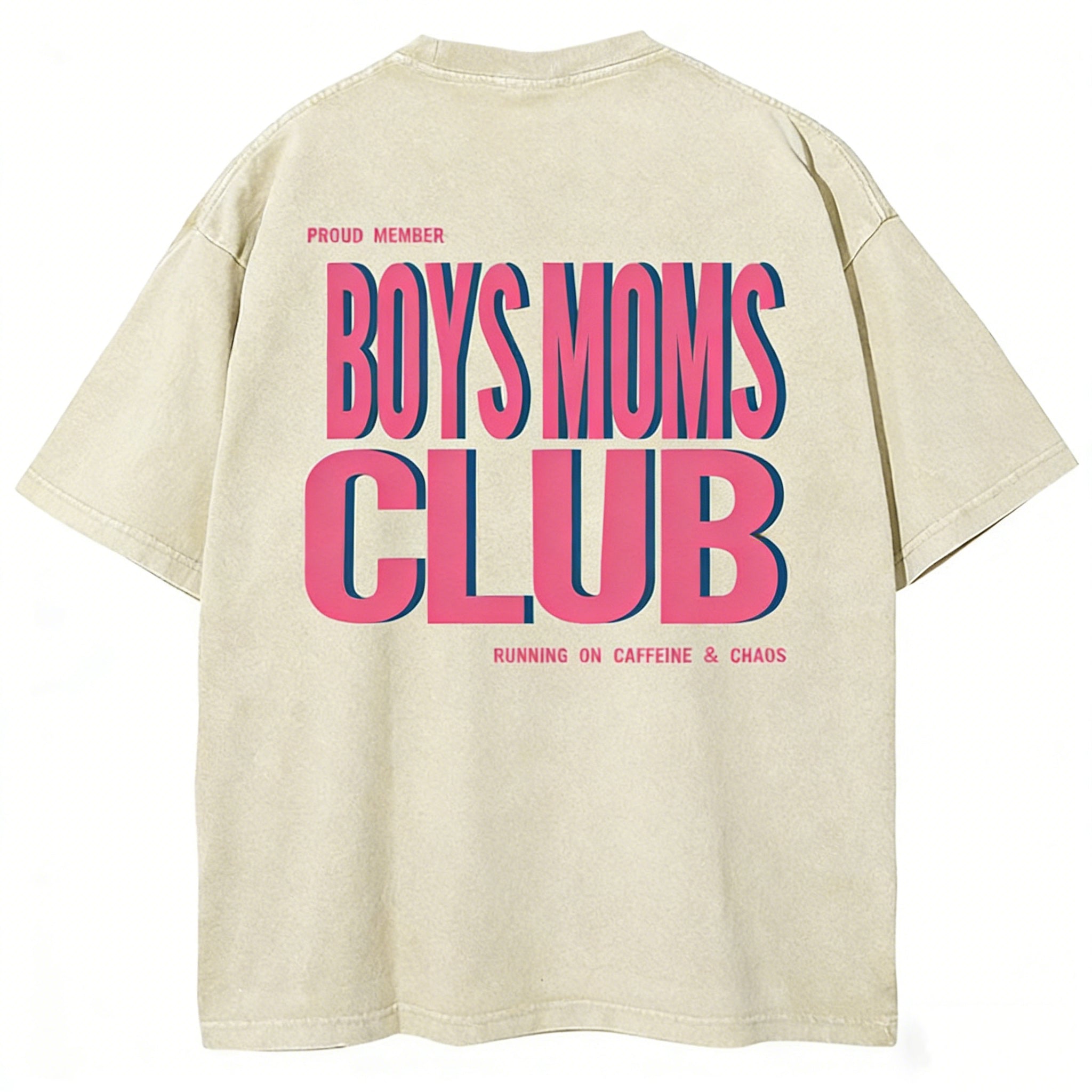 Boys Moms Club Unisex Fit Washed T-shirt