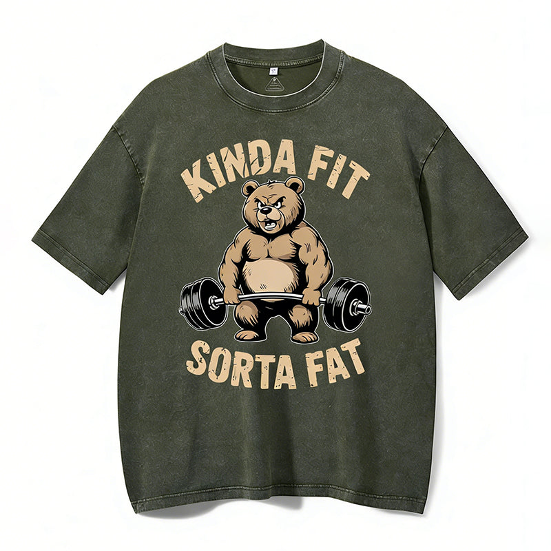 Kinda Fit Sorta Fat Washed Gym Shirt