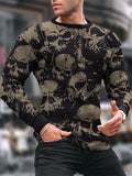 Vintage Skull Dark Style Knit Sweater