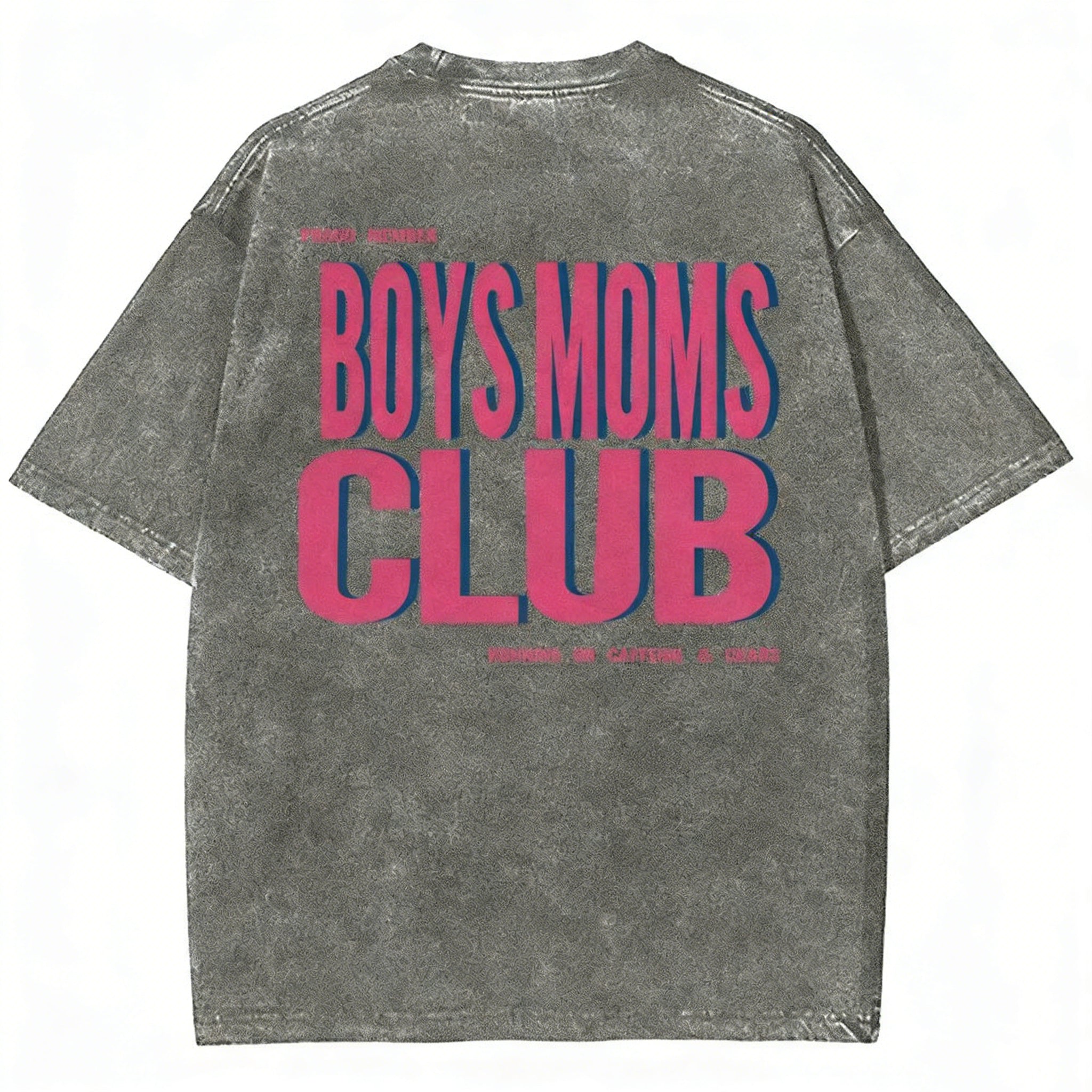 Boys Moms Club Unisex Fit Washed T-shirt