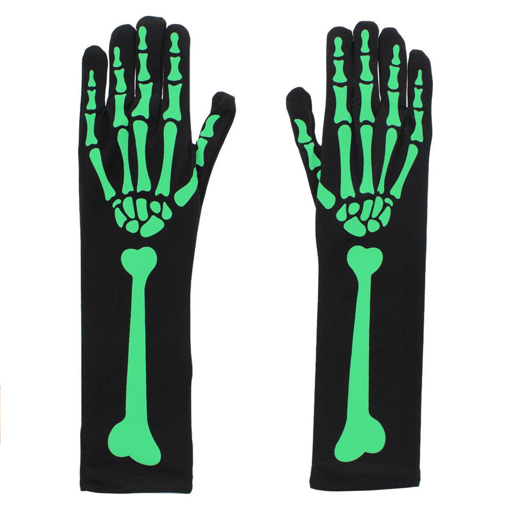 Halloween Skeleton Gloves Stockings Party Accessories
