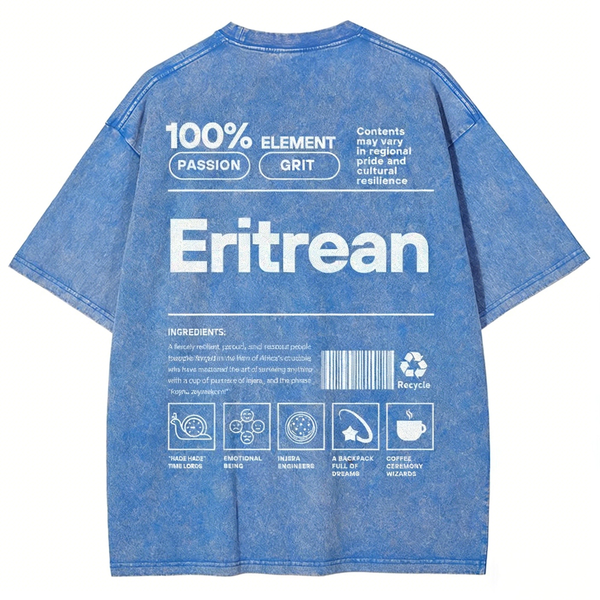 Eritrean Unisex Fit Washed T-shirt