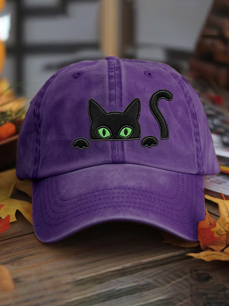 Unisex Black Cat Baseball Cap