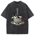 A Cozy Cat In A Teacup Washed T-shirt