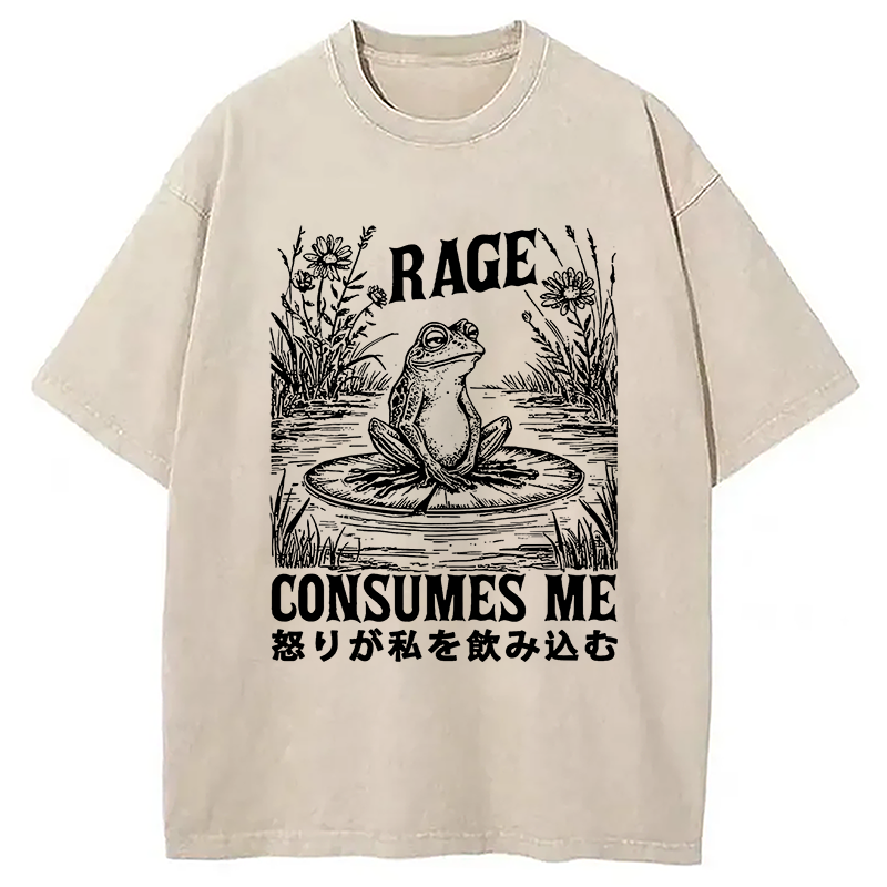 Angry Frog Washed T-shirt