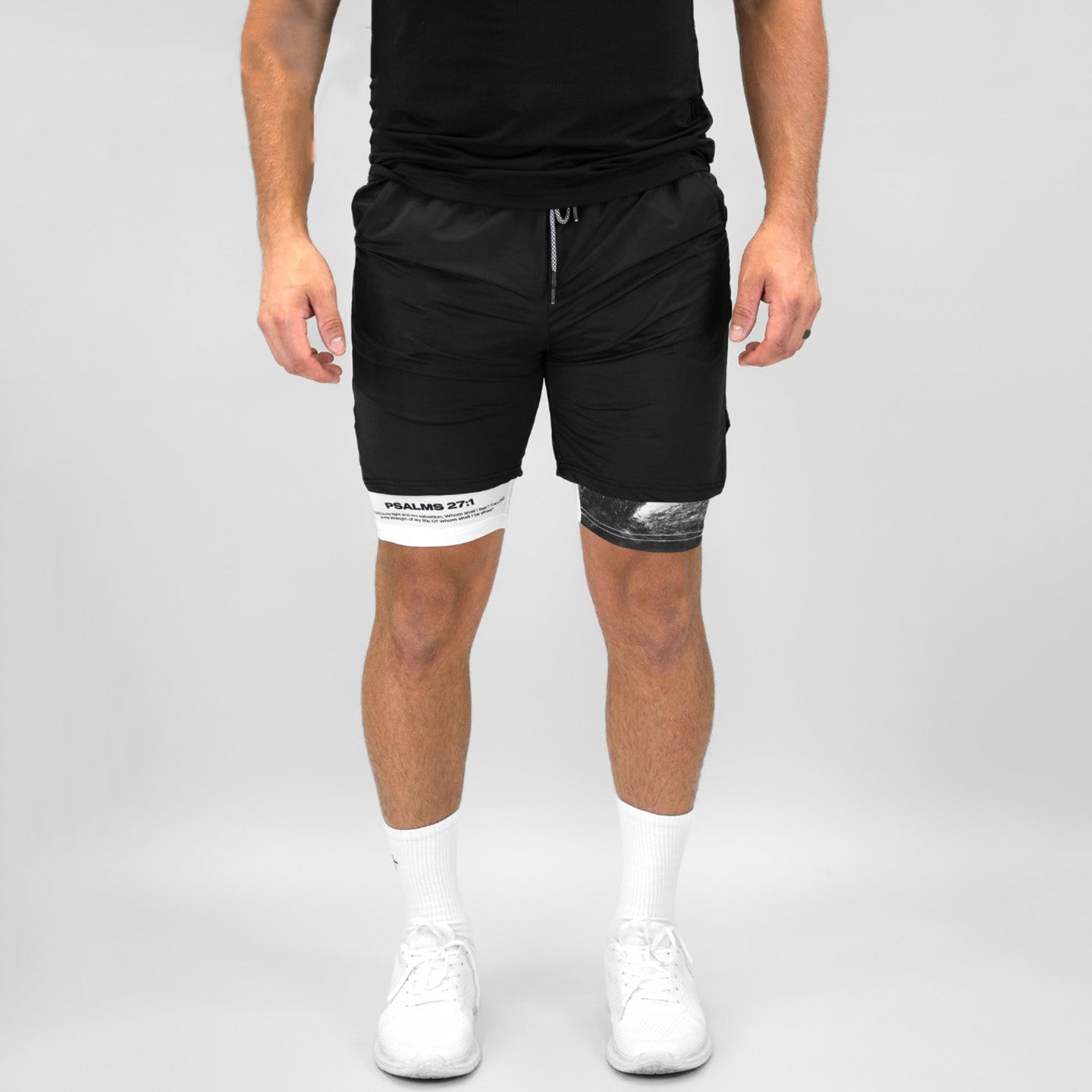 Psalms 27:1 Soldier's Faith Performance Shorts