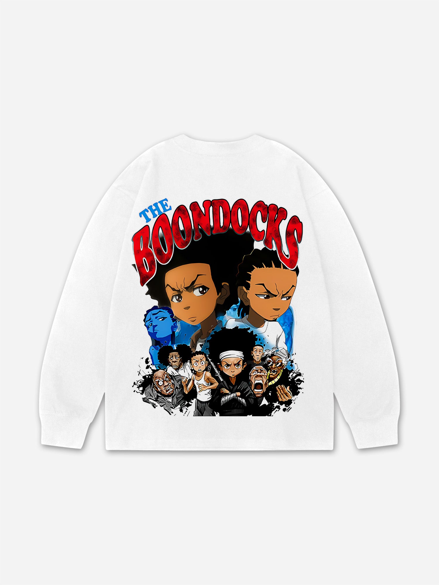 The Boondocks Themed Print Graphic Long Sleeved T-shirt