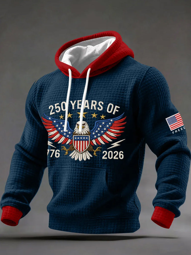 Men's Usa 1776-2026 Flag Hoodies