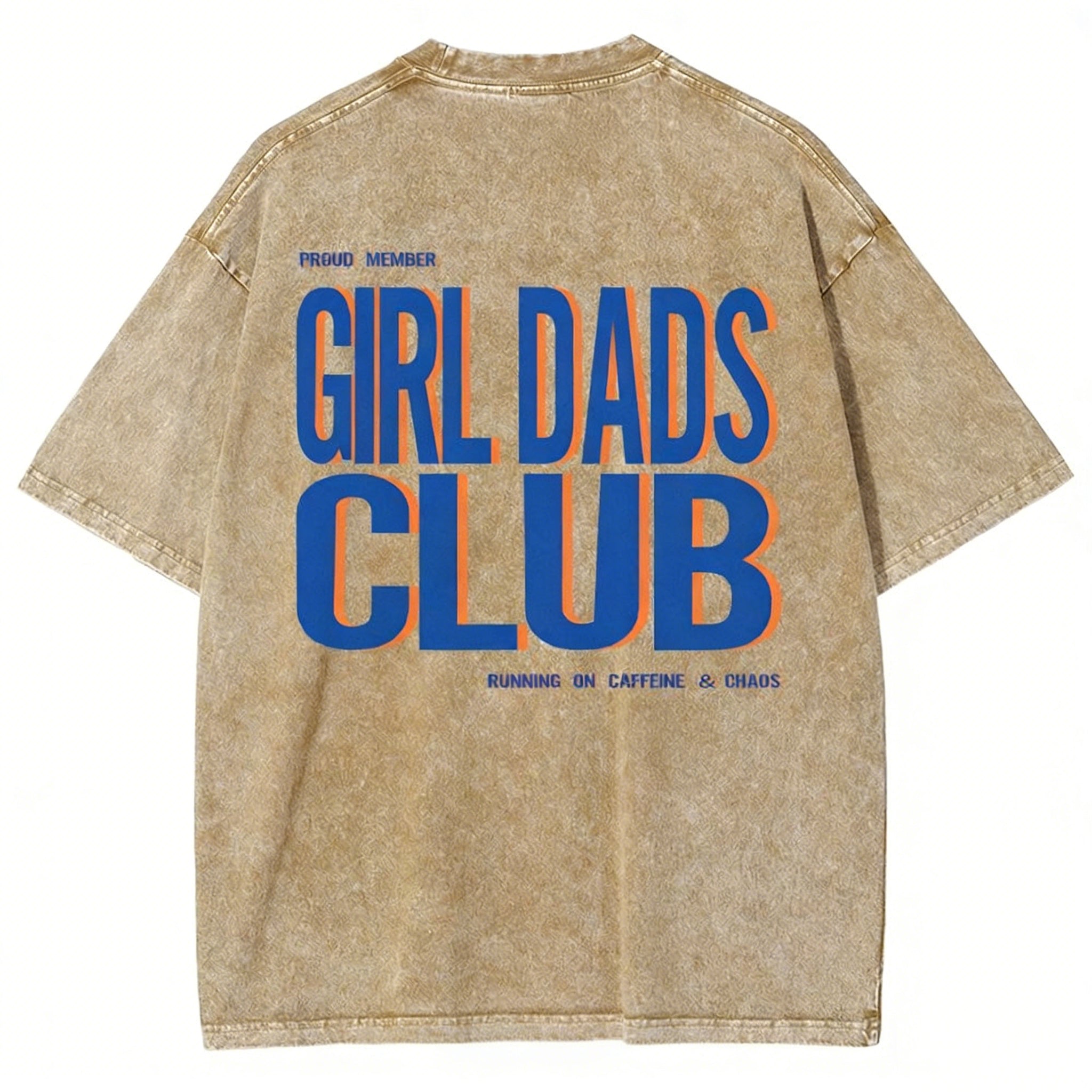 Girl Dads Club Unisex Fit Washed T-shirt
