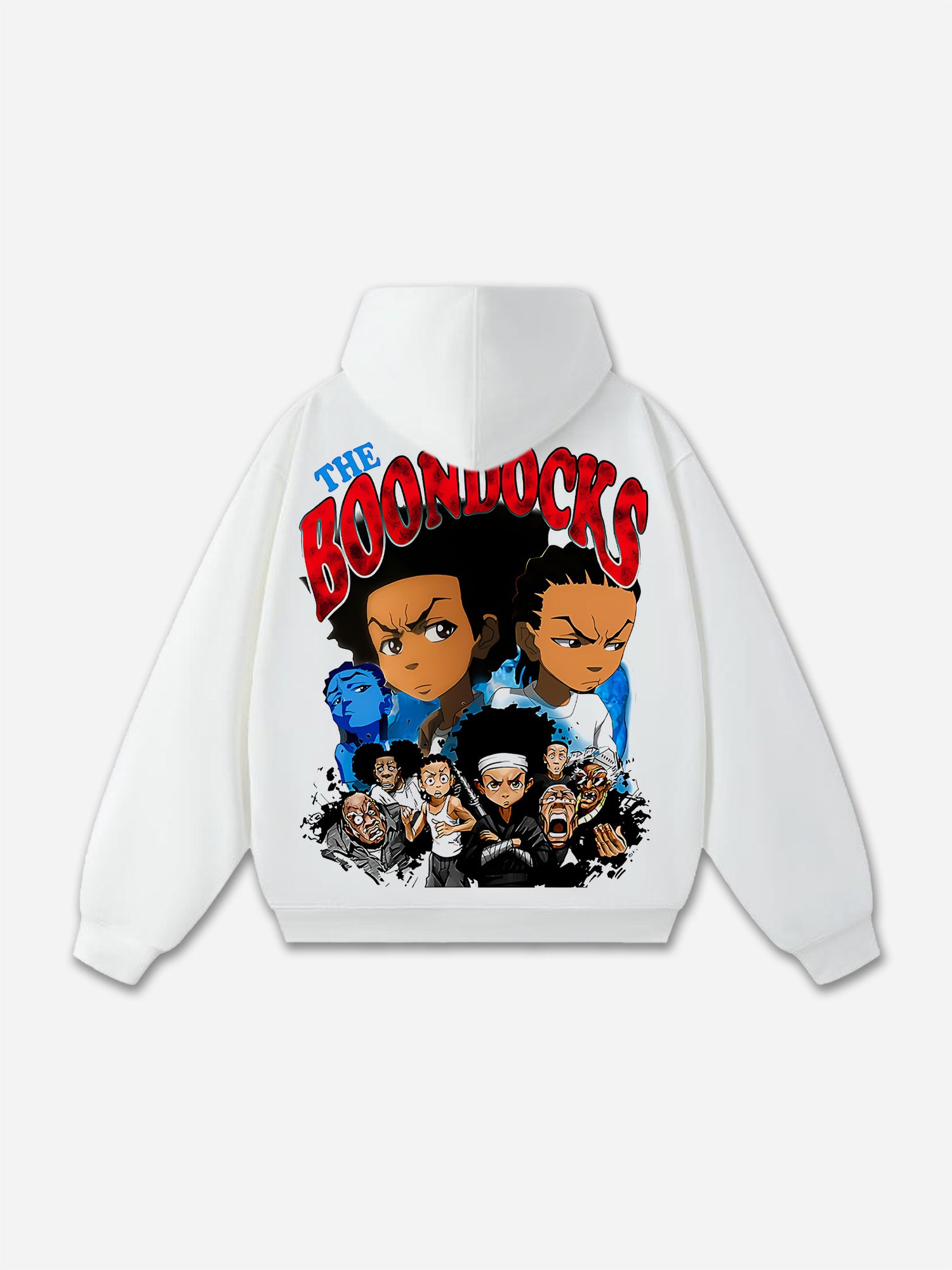 The Boondocks Themed Print Graphic Oversized Hoodie