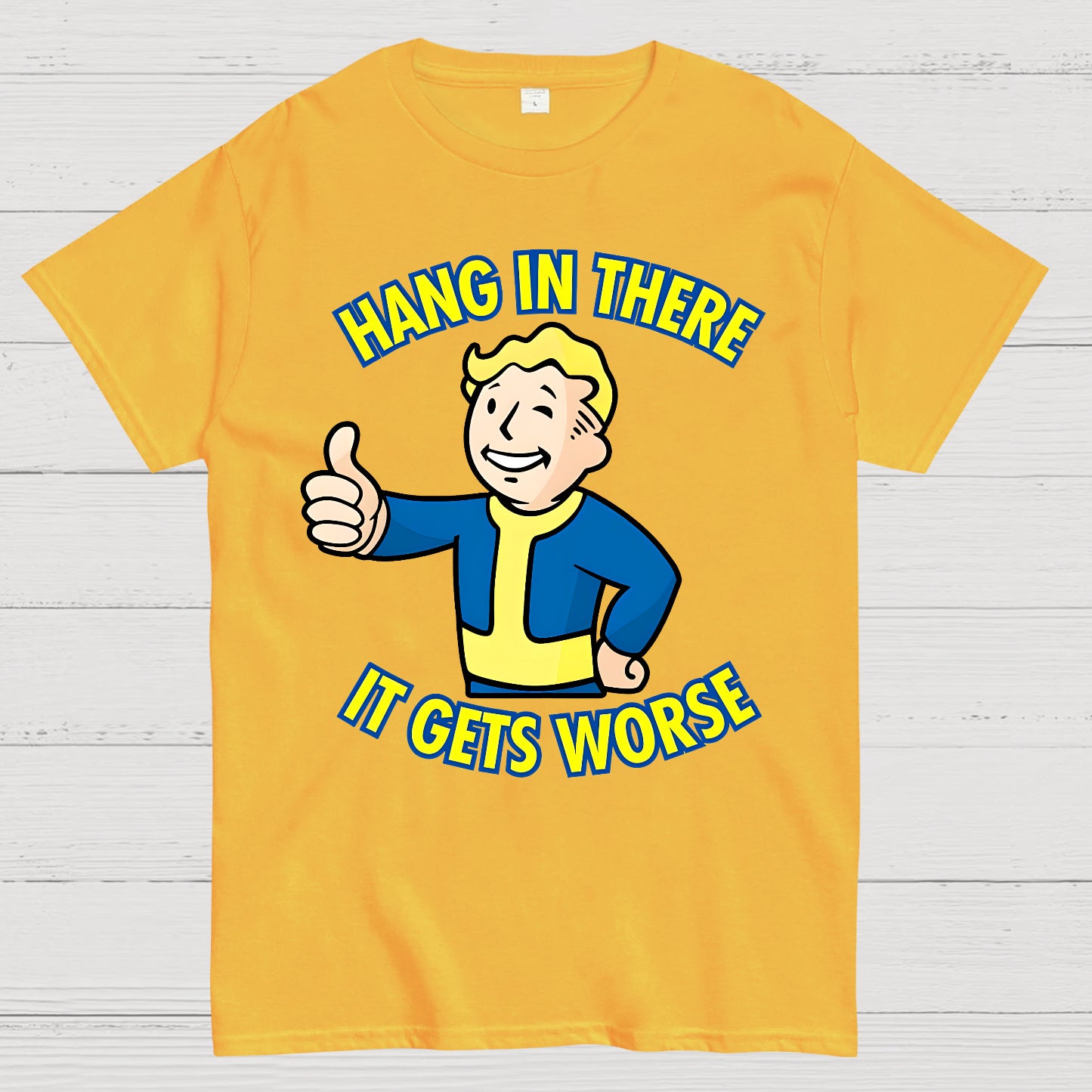 Hang In There It Gets Worse Geek T-shirt