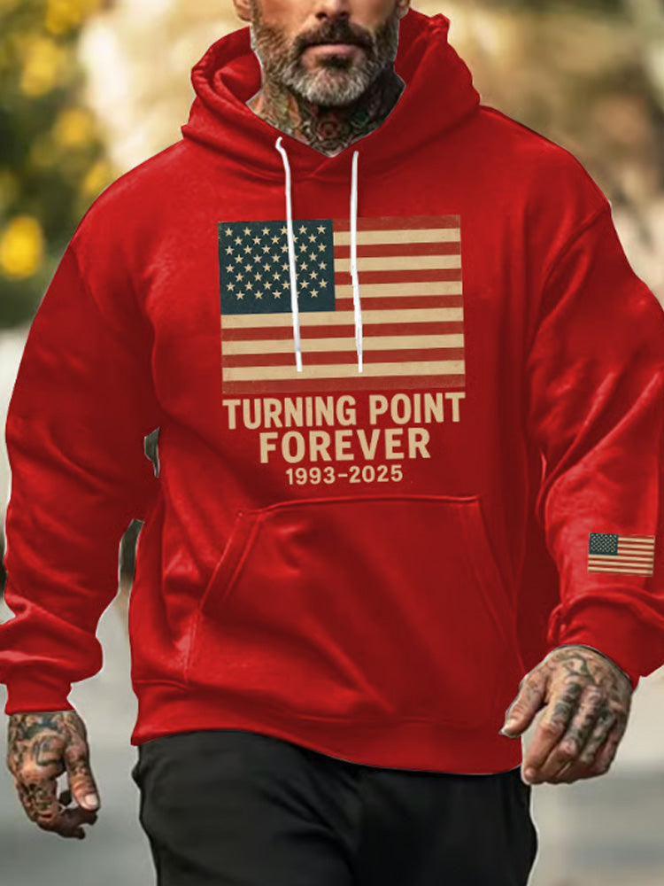 Men's Turning Point Forever Print Casual Hoodie