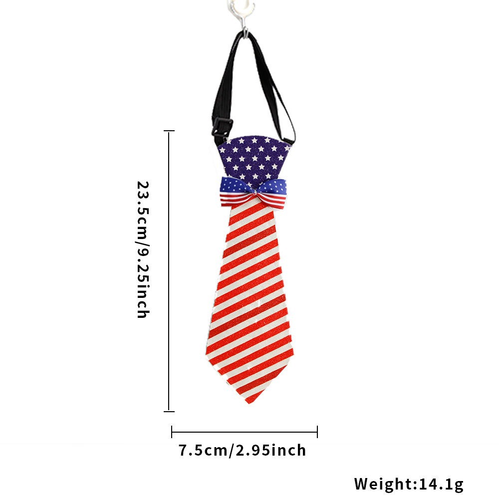 Independence Day Tie Red White Blue Star Stripes Bow Tie