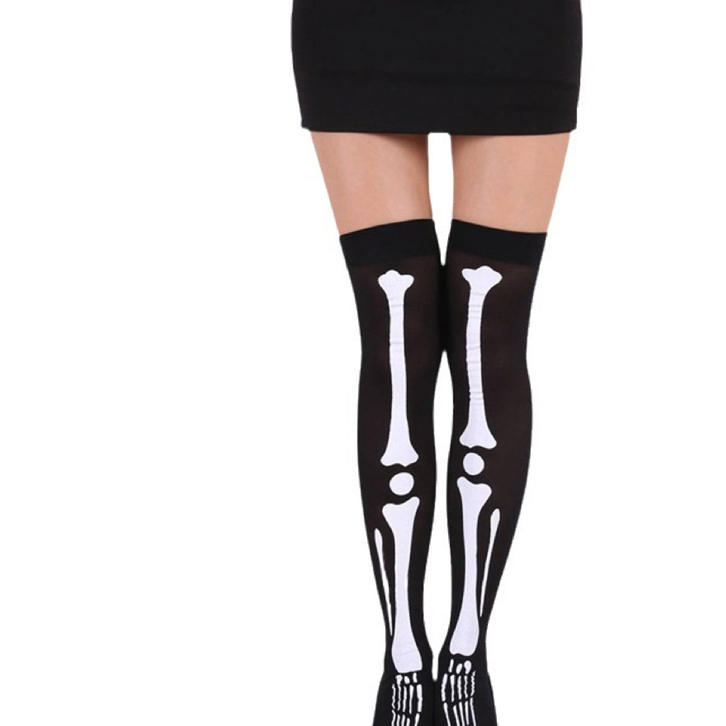 Halloween Skeleton Gloves Stockings Party Accessories