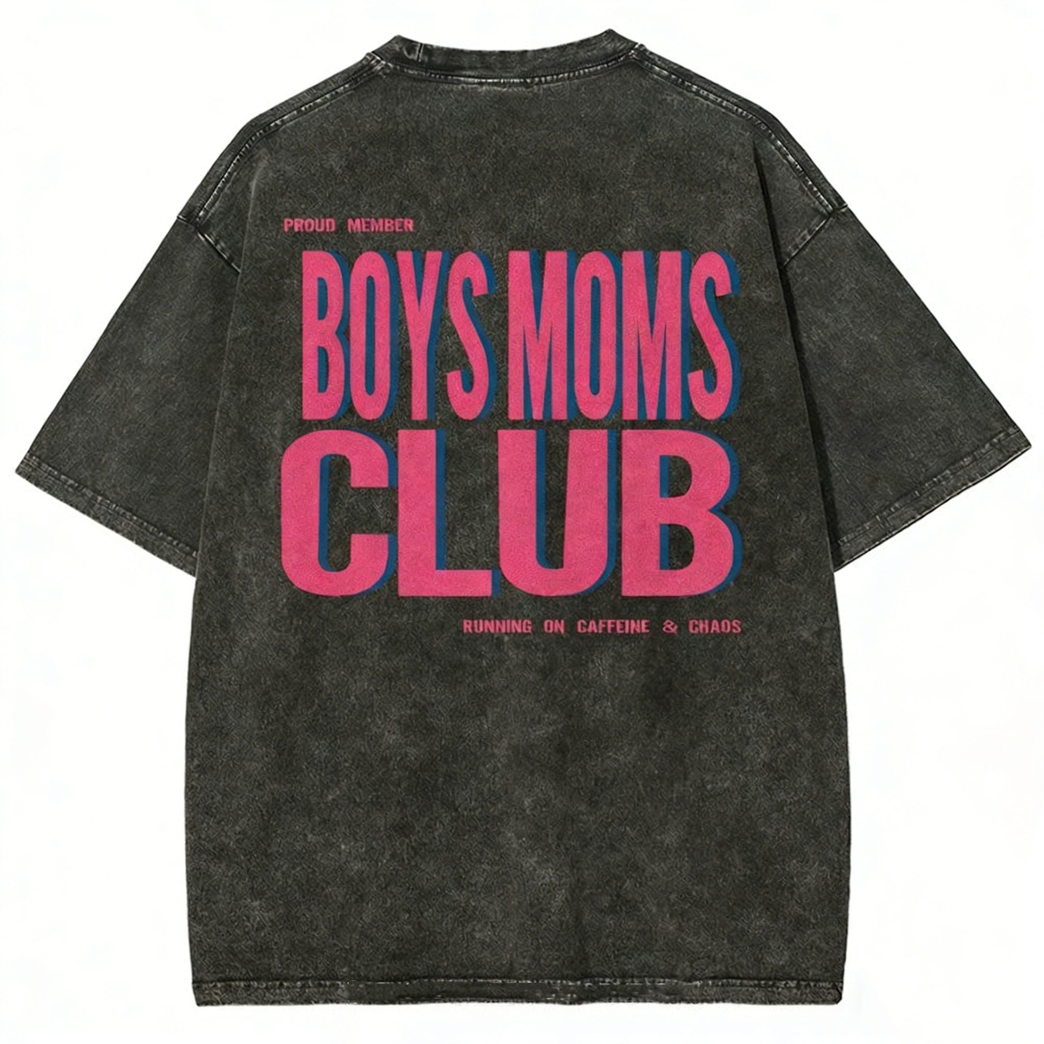 Boys Moms Club Unisex Fit Washed T-shirt
