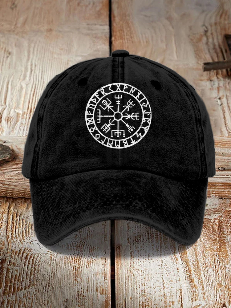 Viking Compass Vegvisir Vintage Washed Cap