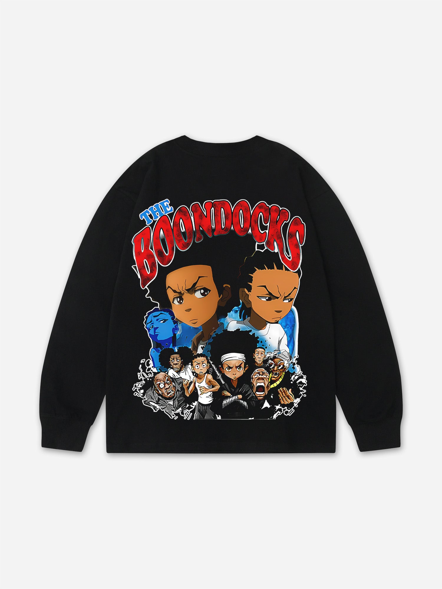 The Boondocks Themed Print Graphic Long Sleeved T-shirt